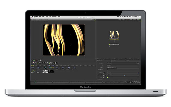 M3Warp app running on a MacBook Pro